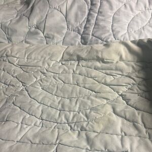 Old Light blue hand Quilted Bedding